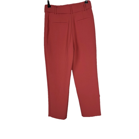 Aritzia Wilfred NWT Tie Front Pants Warm Sienna Red Rouge Sienna Chaud Women's 4 - Picture 9 of 11